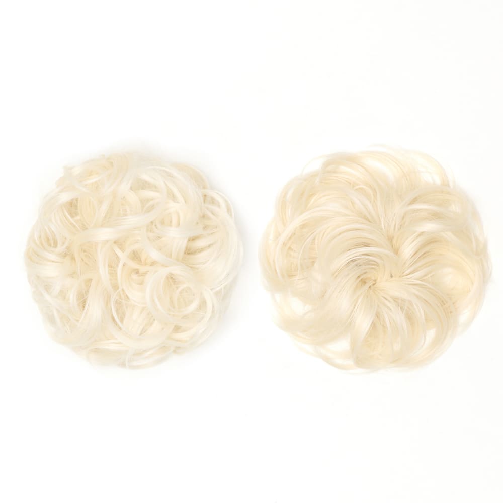 Stranded Messy Scrunchie Bun - Duo Pack - Curly & Flicky Styles #60 Lily Of The Valley