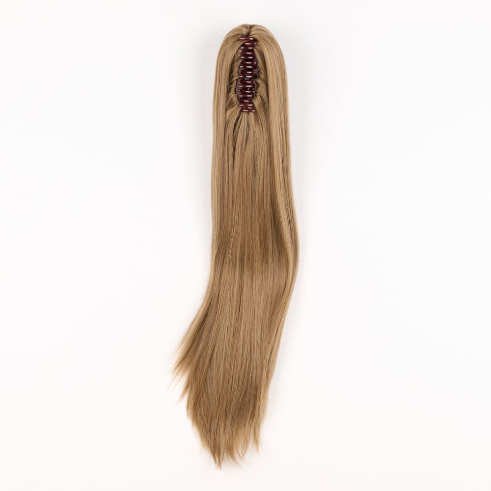 Stranded Long Straight Clip-in Ponytail #10/12 Pansy