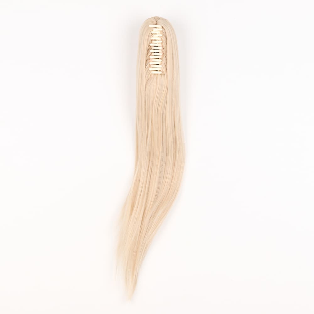 Stranded Long Straight Clip-in Ponytail #1001 Polar Star