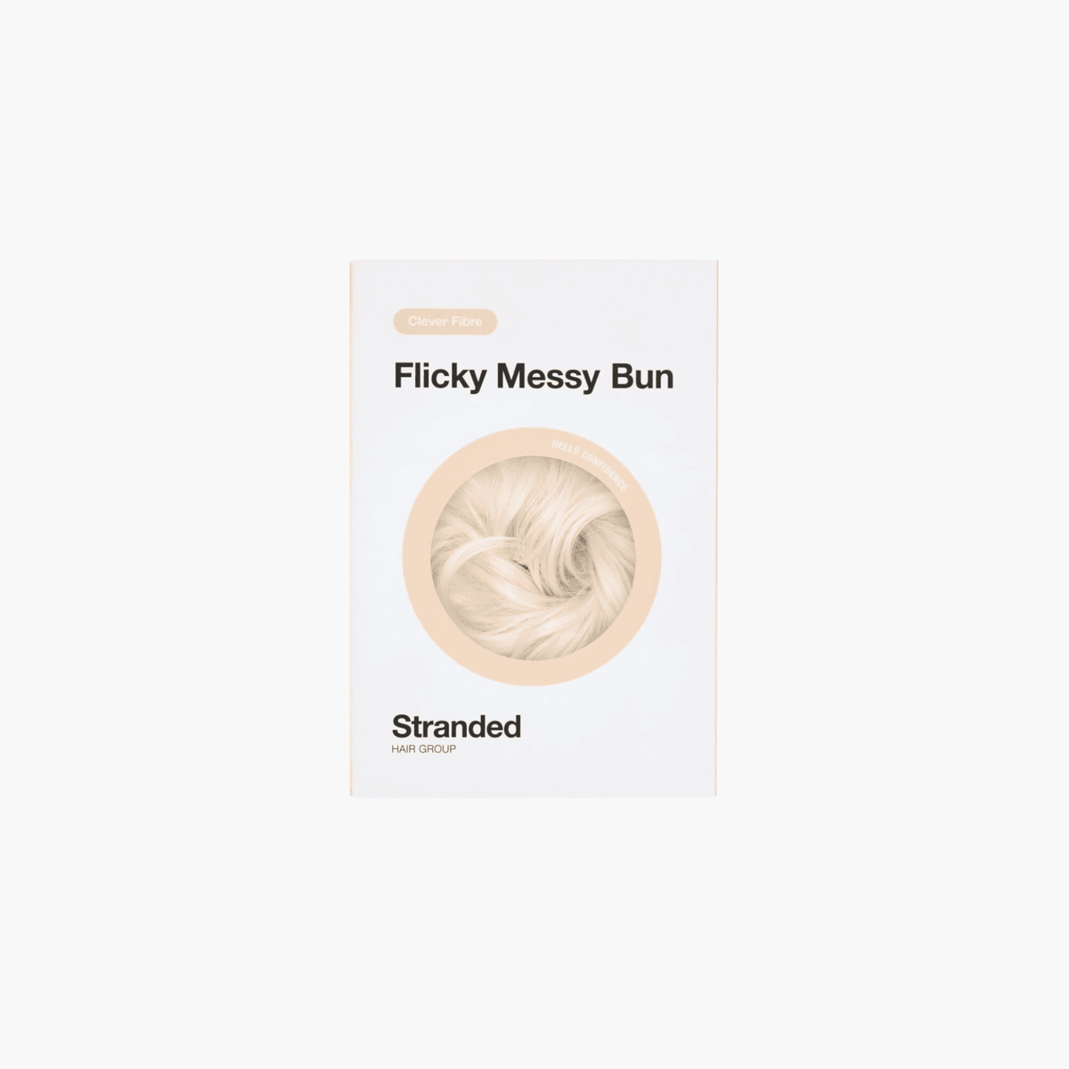 White Lily Stranded Flicky Messy Scrunchie Bun
